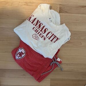47 Brand Kansas City Chiefs Crop Top - White and Red